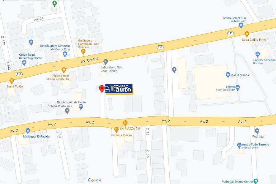 Mapa de ubicación de Te Compro El Auto